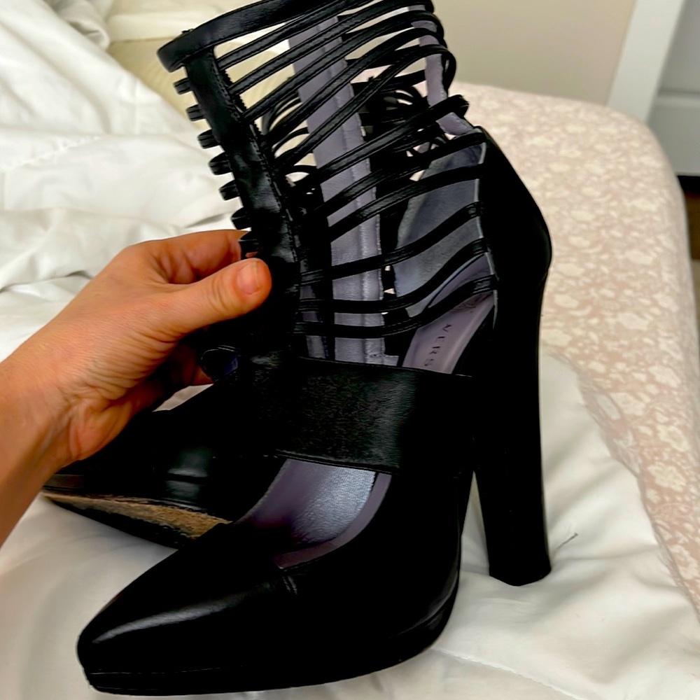 Versace Vintage gladiator stiletto heel! Size 36 1/2 which is a 6 1/2